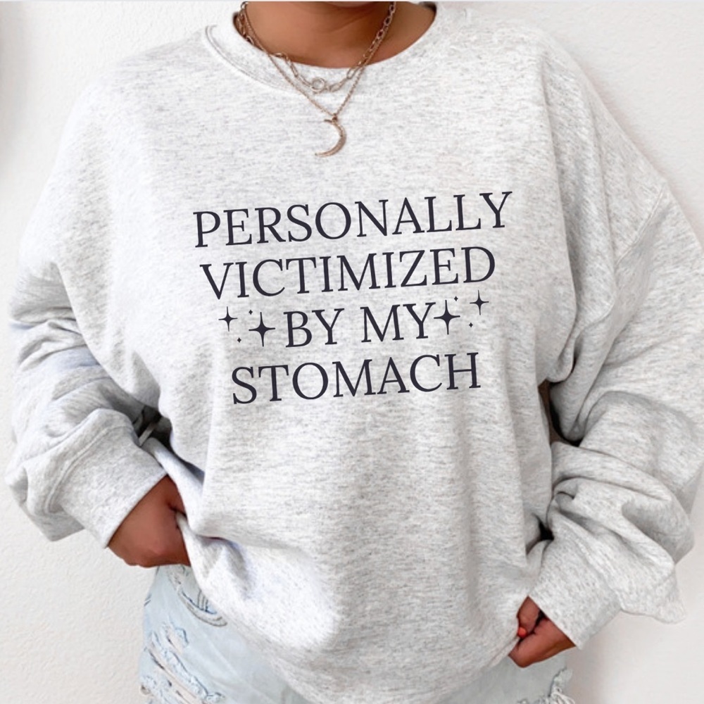 S-5X NEW My Tummy Hurts Sweatshirt, IBS